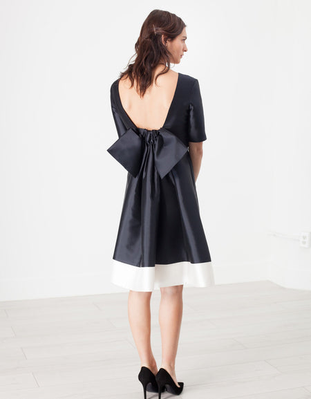 Tie Dress in Navy