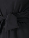 Tie Waist Dress in Black