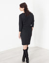 Tie Waist Dress in Black