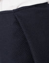 Pleated Wool Skirt in Navy
