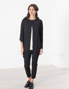 Unbalanced Cardigan in Black