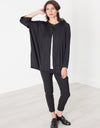 Unbalanced Cardigan in Black