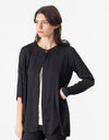Unbalanced Cardigan in Black