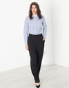 Contrast Cuff Pant in Black