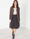 Wrap Snap Skirt in Black