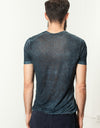 Melange T-Shirt in Navy/Black