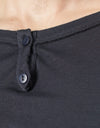 Cotton Henley in Blue Grey