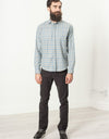 Paul Shirt in Grey Flannel