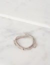 Bracelet 85 in Grey Silk/Silver