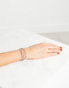 Bracelet 85 in Grey Silk/Silver