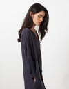 Long Sleeve Silk Dress
