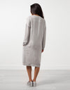 Long Sleeve Silk Dress