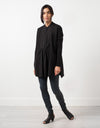 Oversized Bibbed Blouse