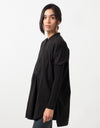 Oversized Bibbed Blouse