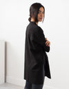Oversized Bibbed Blouse