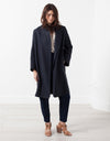 Woven Pleat Back Coat
