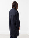 Woven Pleat Back Coat