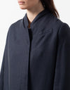 Woven Pleat Back Coat