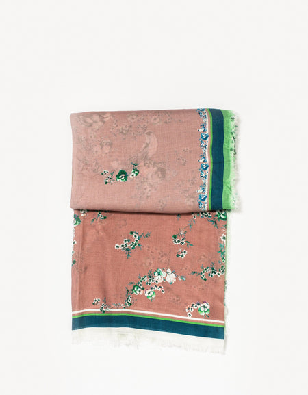 Floral Cashmere Scarf