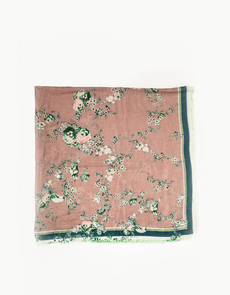Floral Cashmere Scarf