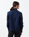 Sheer Silk Collar Button Up
