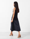 Curved Stripe Knit Tank