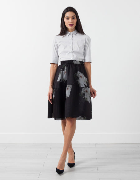 Short Silk Skirt