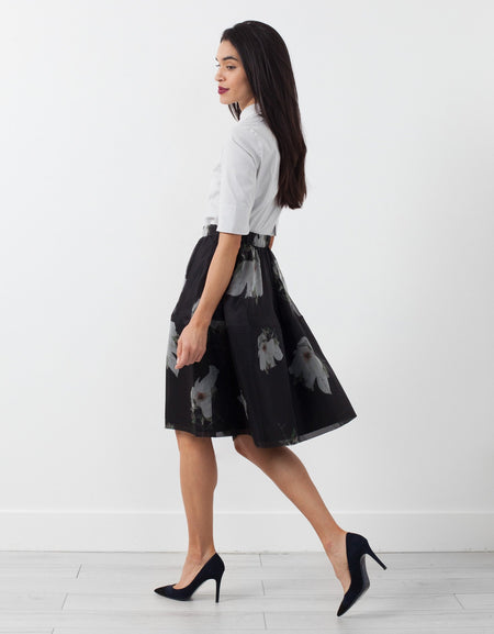 Short Silk Skirt