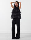 Organza Ruffle Top