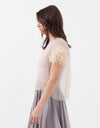 Organza Feather Top