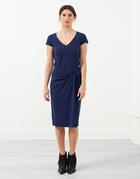 V-Neck Twist Dress