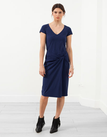 V-Neck Twist Dress