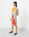 3/4 Sleeve Kimono Dress