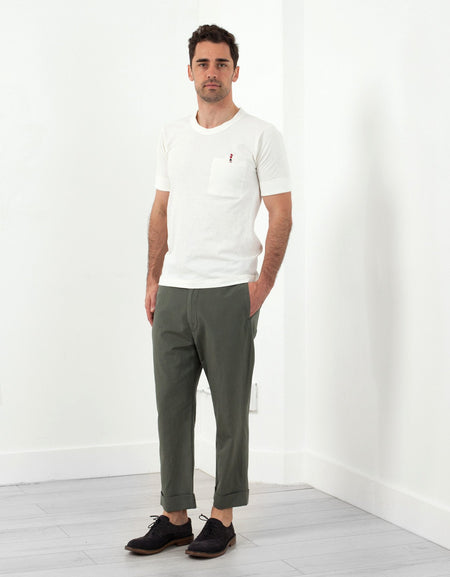 Flat Front Cuffed Trouser
