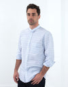 Mandarin Collar Formal Shirt