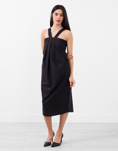 V-Strap Pocket Dress