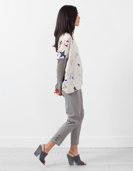 Long Sleeve Box Blouse