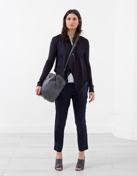 Draped Neck Cardigan