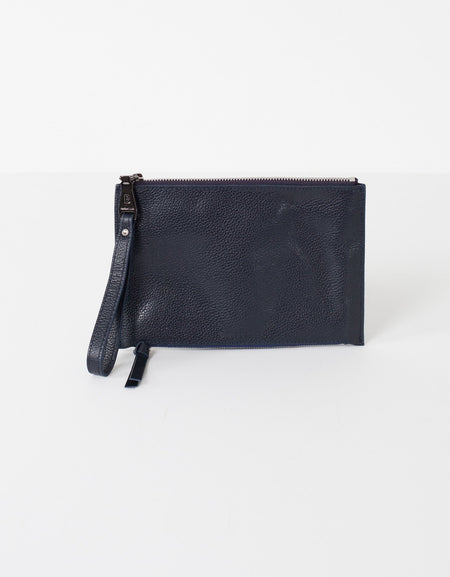 Double Zip Clutch