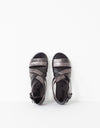 Wrap Sandal in Black/Steel