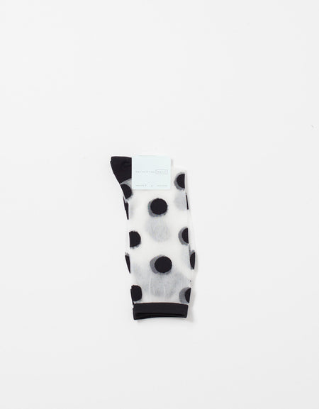 Large Polka Dot Sheer Crew
