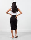 Long Pencil Skirt in Black