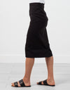 Long Pencil Skirt in Black