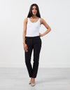 Straight Seam Trouser in Black