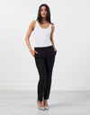 Straight Seam Trouser in Black