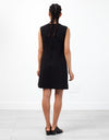 Neoprene Flower Dress in Black