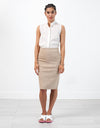 Floridia Leather Skirt