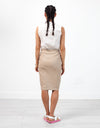 Floridia Leather Skirt