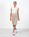 Floridia Leather Skirt