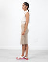 Floridia Leather Skirt